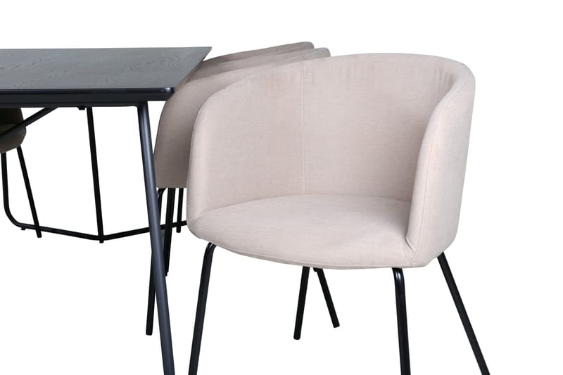 Petra Matgrupp 190 cm Rektangulär med 6 Berit stolar - Beige - Products - Möbler - Bord & matgrupp - Matgrupp