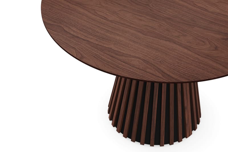 Peyra Runt Matbord 110 cm Fanér - Valnöt - Products - Möbler - Bord & matgrupp - Matbord & köksbord