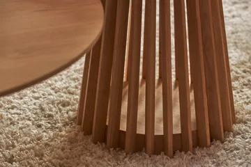 Peyra Soffbord  60 cm Runt Ek - Natur - Products - Möbler - Bord & matgrupp - Soffbord