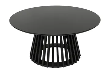 Peyra Soffbord Runt 86 cm Fanér - Svart - Products - Möbler - Bord & matgrupp - Soffbord