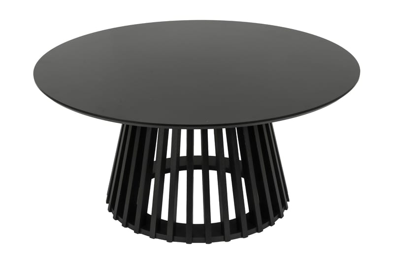 Peyra Soffbord Runt 86 cm Fanér - Svart - Products - Möbler - Bord & matgrupp - Soffbord