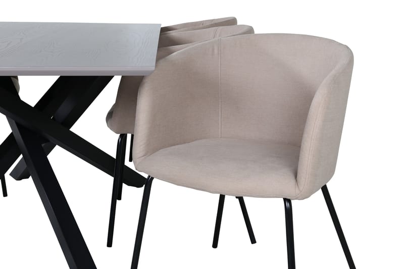 Piazza Matgrupp 180 cm Rektangulär med 6 Berit stolar - Beige - Products - Möbler - Bord & matgrupp - Matgrupp