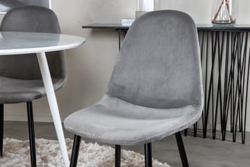 Plaza Matgrupp 100 cm Rund med 4 Polar stolar - Svart - Products - Möbler - Bord & matgrupp - Matgrupp