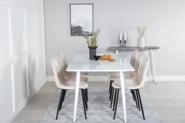 Polar Matgrupp 180 cm Rektangulär med 6 Polar stolar - Beige - Products - Möbler - Bord & matgrupp - Matgrupp