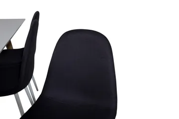 Polar Matgrupp 180 cm Rektangulär med 6 Polar stolar - Svart - Products - Möbler - Bord & matgrupp - Matgrupp