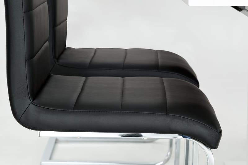 Ratliff Förlängningsbart Matgrupp 180 cm med 4 Cibus Stol - Vit/Svart - Products - Möbler - Bord & matgrupp - Matgrupp