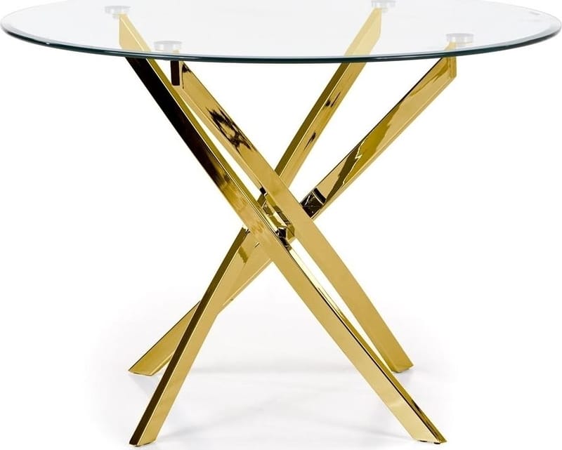 Raymond matbord Ø100 cm - Guld - Guld - Products - Möbler - Bord & matgrupp - Matbord & köksbord