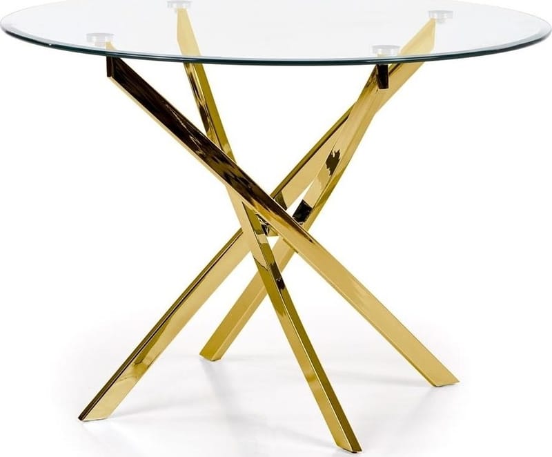 Raymond matbord Ø100 cm - Guld - Guld - Products - Möbler - Bord & matgrupp - Matbord & köksbord