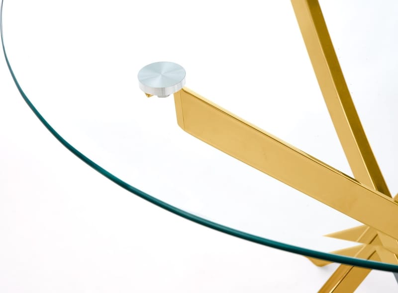 Raymond matbord Ø100 cm - Guld - Guld - Products - Möbler - Bord & matgrupp - Matbord & köksbord