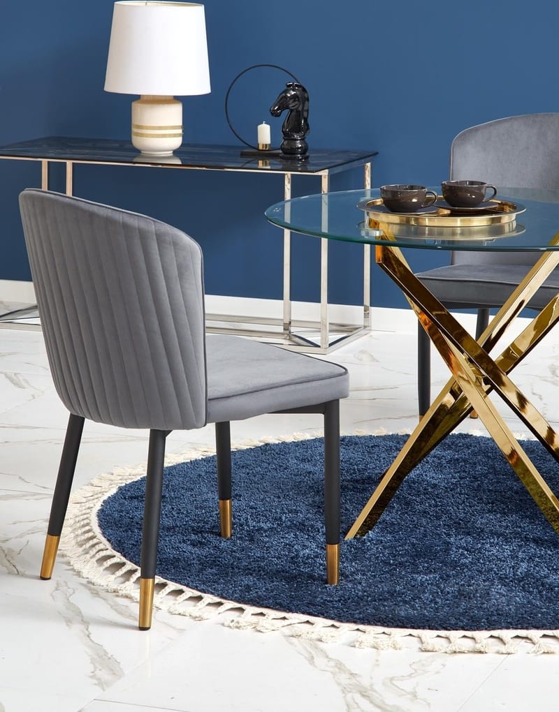 Raymond matbord Ø100 cm - Guld - Guld - Products - Möbler - Bord & matgrupp - Matbord & köksbord