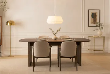 Richeto Matbord 180 cm Rökt Ek med 4 Reciclar Matstolar - Rökt ek/Greige - Products - Möbler - Bord & matgrupp - Matgrupp