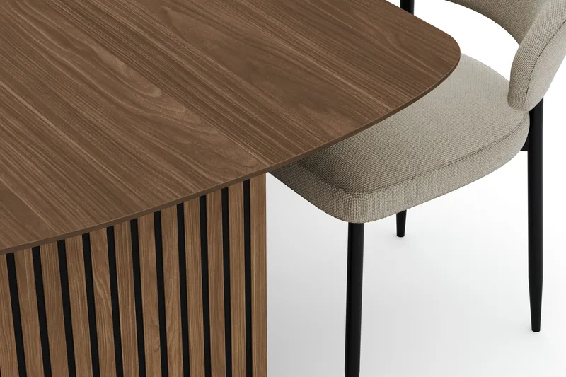 Richeto Matbord 240 cm med 6 Sawako Stolar - Ek - Products - Möbler - Bord & matgrupp - Matgrupp