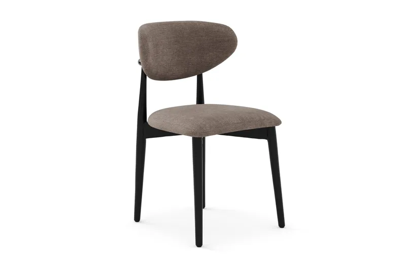 Richeto Matgrupp 180 cm Rökt ek med 4 Molly Matstolar - Rökt ek/Svart/Greige - Products - Möbler - Bord & matgrupp - Matgrupp