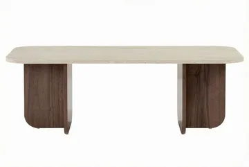 Salrin Soffbord 120x41x60 cm - Travertin, Venezia-valnöt - Products - Möbler - Bord & matgrupp - Soffbord