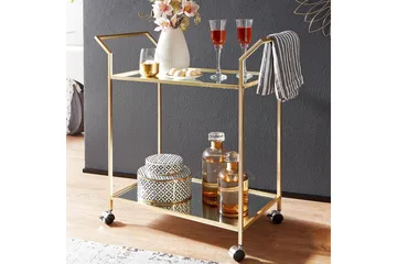 Tultered Serveringsvagn - Guld - Products - Möbler - Bord & matgrupp - Serveringsvagn & serveringsbord - Rullvagn, rullbord & serveringsbord