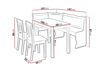 Sialana Matgrupp - Trä/Brun - Products - Möbler - Bord & matgrupp - Matgrupp
