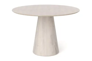 Siena Litet Matbord Runt 110cm Fanér - Vitpigmenterat - Products - Möbler - Bord & matgrupp - Matbord & köksbord