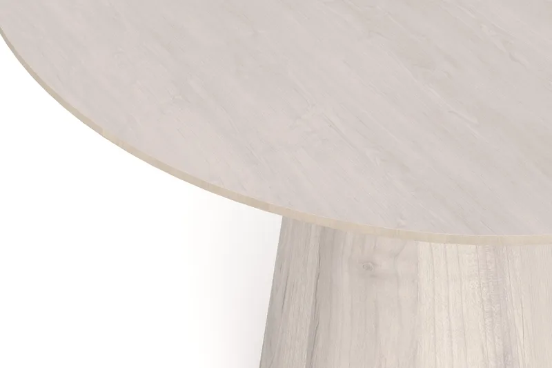 Siena Litet Matbord Runt 110cm Fanér - Vitpigmenterat - Products - Möbler - Bord & matgrupp - Matbord & köksbord