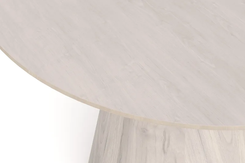 Siena Matbord Runt 130cm Fanér - Vitpigmenterat - Products - Möbler - Bord & matgrupp - Matbord & köksbord