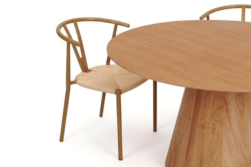 Siena Matgrupp runt 130 cm Ek med 6 Elysia Matstolar - Ek - Products - Möbler - Bord & matgrupp - Matgrupp