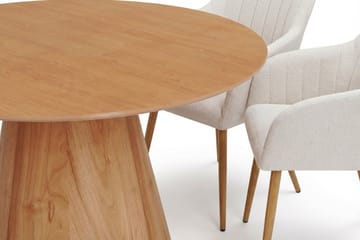 Siena Matgrupp runt 130 cm Ek med 6 Filippa Matstolar - Ek - Products - Möbler - Bord & matgrupp - Matgrupp