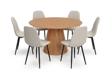 Beige/Metallben Svart - Mörkbrun