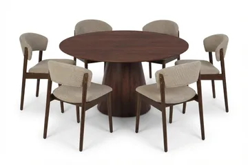 Walnut/Greige - Valnöt