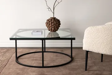 Skanör Soffbord 90x90x42 cm - Svart - Products - Möbler - Bord & matgrupp - Soffbord