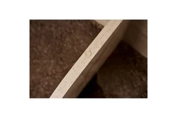 Soffbord Aeris 75 cm med Glasskiva - Travertin / Transparent - Products - Möbler - Bord & matgrupp - Soffbord