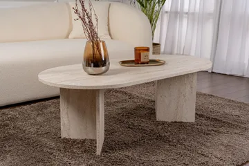 Soffbord Hasina Travertin - Travertin - Products - Möbler - Bord & matgrupp - Soffbord