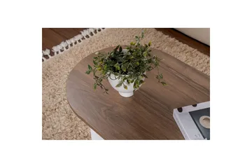 Soffbord Hasina Valnöt Vit - Valnöt Vit - Products - Möbler - Bord & matgrupp - Soffbord