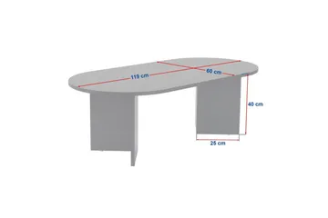 Soffbord Hasina Valnöt Vit - Valnöt Vit - Products - Möbler - Bord & matgrupp - Soffbord