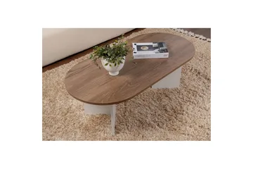 Soffbord Hasina Valnöt Vit - Valnöt Vit - Products - Möbler - Bord & matgrupp - Soffbord