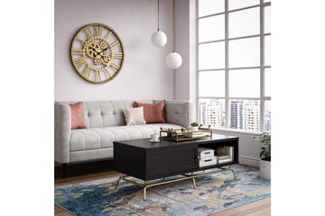 Nova Soffbord 122 cm med Förvaring Svart - CosmoLiving - Products - Möbler - Bord & matgrupp - Soffbord - Soffbord med förvaring