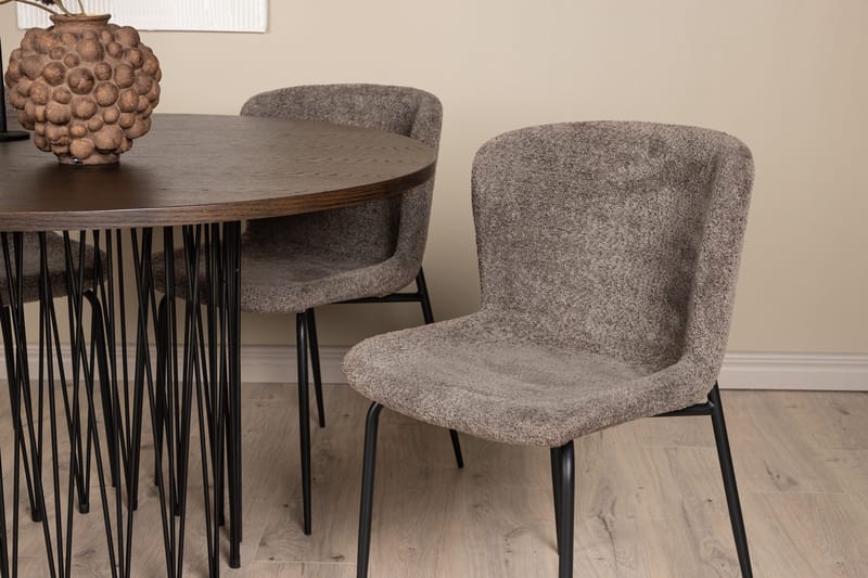 Stone Matgrupp 120 cm Rund med 4 Modesto stolar - Beige - Products - Möbler - Bord & matgrupp - Matgrupp