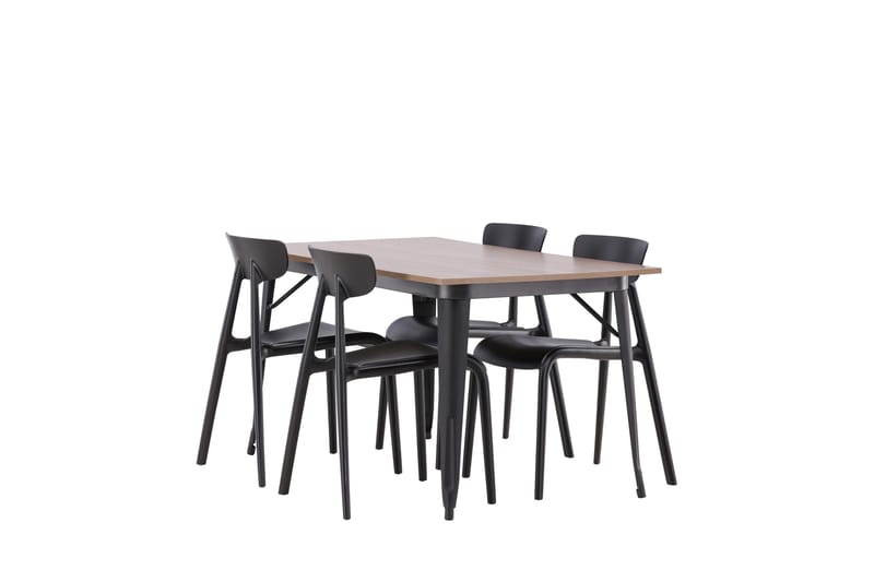 Tempe Matgrupp 140 cm Rektangulär med 4 Ursholmen stolar - Svart - Products - Möbler - Bord & matgrupp - Matgrupp