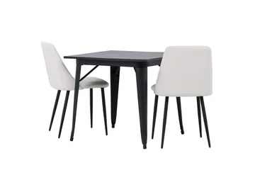 Tempe Matgrupp 80 cm Rektangulär med 2 Night stolar - Svart - Products - Möbler - Bord & matgrupp - Matgrupp