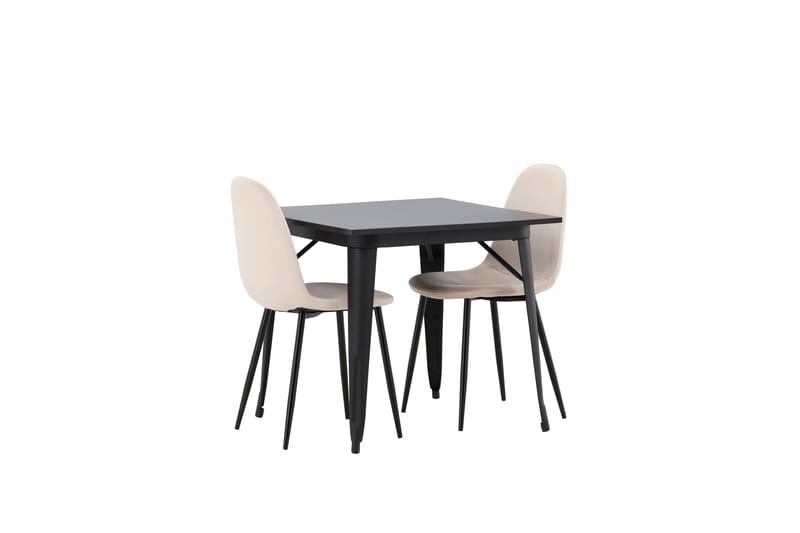 Tempe Matgrupp 80 cm Rektangulär med 2 Polar stolar - Beige - Products - Möbler - Bord & matgrupp - Matgrupp