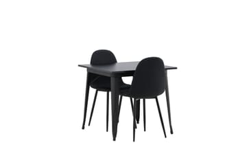 Tempe Matgrupp 80 cm Rektangulär med 2 Polar stolar - Svart - Products - Möbler - Bord & matgrupp - Matgrupp