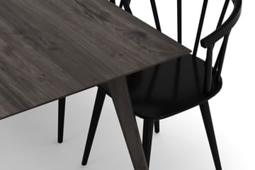 Tyrö Matgrupp med 6 st Tyrö Karmstolar - Smoked Oak/Black - Products - Möbler - Bord & matgrupp - Matgrupp
