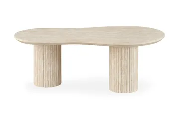 Uppveda Asymmetriskt Soffbord Travertin Utseende 130x70 cm - Beige - Products - Möbler - Bord & matgrupp - Soffbord