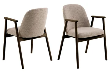 Uppveda Matbord 120 cm Rund Vitt med 4 Reciclar Matstolar - Vit/Greige - Products - Möbler - Bord & matgrupp - Matgrupp