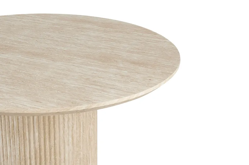 Uppveda Matbord Runt 120 cm Travertin utseende - Beige - Products - Möbler - Bord & matgrupp - Matbord & köksbord