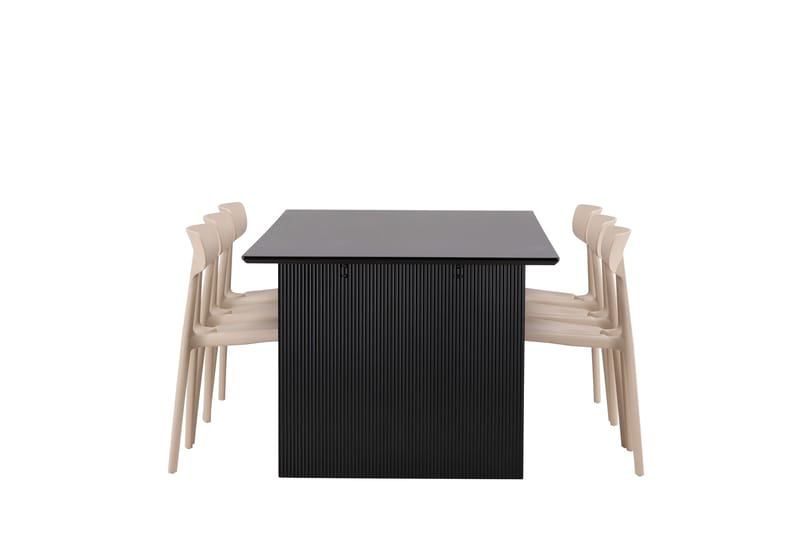 Vail Matgrupp 200 cm Rektangulär med 6 Ursholmen stolar - Beige - Products - Möbler - Bord & matgrupp - Matgrupp