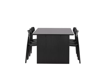 Vail Matgrupp 200 cm Rektangulär med 6 Ursholmen stolar - Svart - Products - Möbler - Bord & matgrupp - Matgrupp