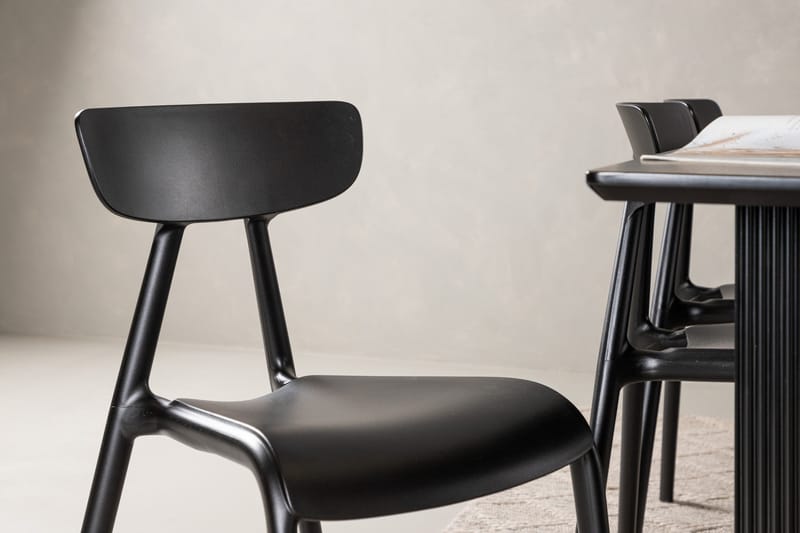 Vail Matgrupp 200 cm Rektangulär med 6 Ursholmen stolar - Svart - Products - Möbler - Bord & matgrupp - Matgrupp