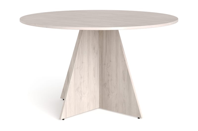 Vera Runt Matbord ø130 cm Fanér, Vitlaserad