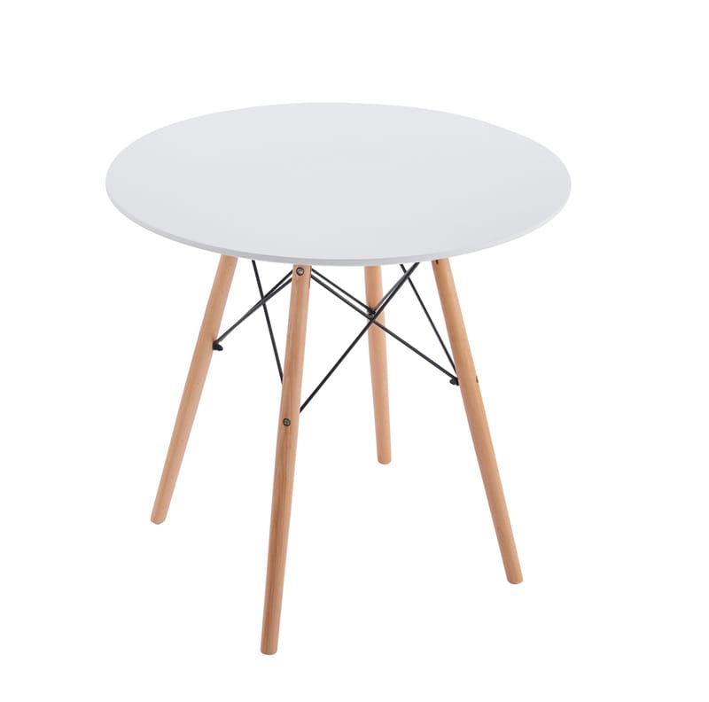 Vilgot runt matbord Ø80 cm - Vit / Trä - Vit/Trä - Products - Möbler - Bord & matgrupp - Matbord & köksbord