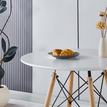 Vilgot runt matbord Ø80 cm - Vit / Trä - Vit/Trä - Products - Möbler - Bord & matgrupp - Matbord & köksbord