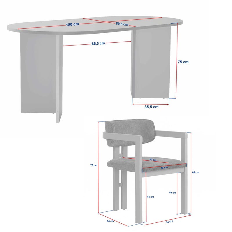 Vintar Matbord- och stolset 180x75x90 cm 5 delar - Milano Valnöt, Mörk valnöt, Brun - Products - Möbler - Bord & matgrupp - Matgrupp